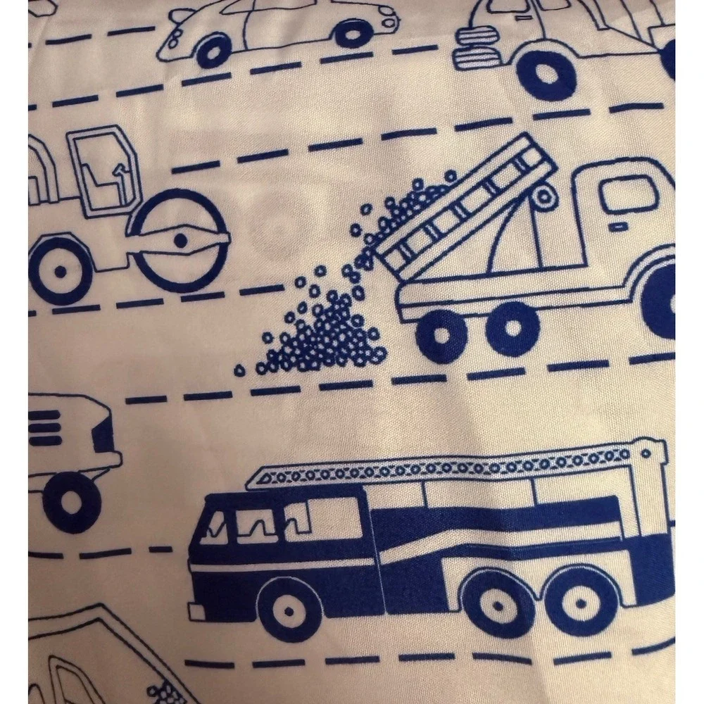 Trucks & Tractors Kids Twin Bed Flat Sheet 66 x 96 And Standard Pillow Case